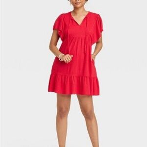 Knox Rose Casual Dress Ruffles Sleeveless Size:XXL